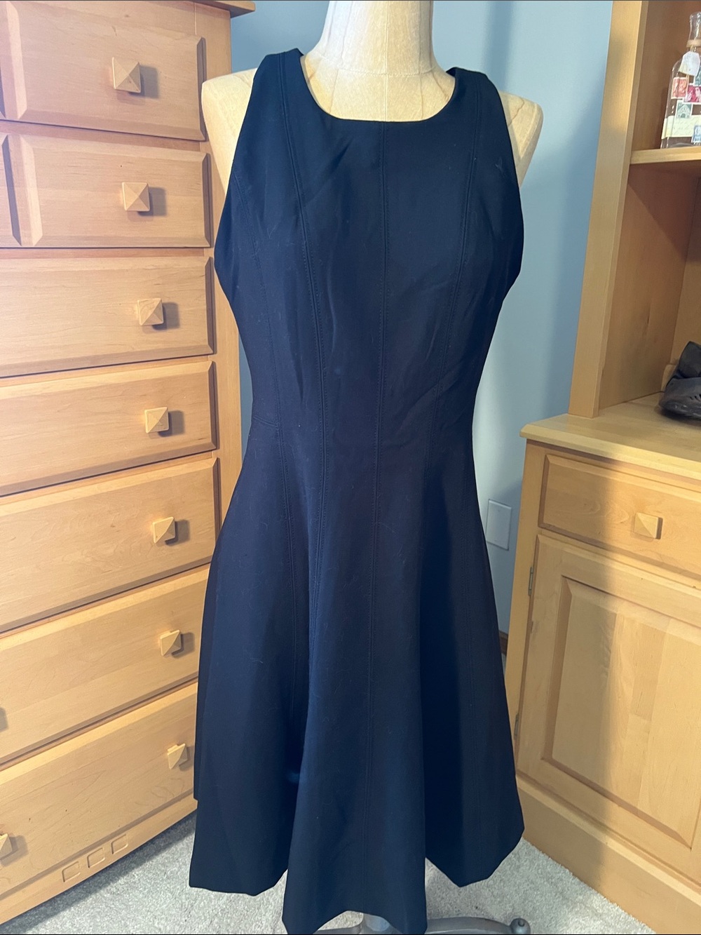 Banana Republic Black Sleeveless Midi Dress